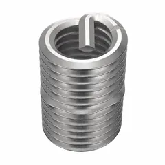 Screw-locking tanged helical insert for repairing or reinforcing threads in metal substrates. Made from 18-8 stainless steel with a dry film lubricant finish. Thread size 1/4"-28 fine, right-hand. Tensile strength 200,000 to 250,000 psi. Requires STI tap size 1/4"-28. Supplied in a 500-piece pack.