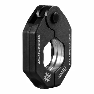 MILWAUKEE Press Ring: 1 1/4 in Pipe, Copper/Stainless Steel - Jaws & Rings for Standard & Extended Press Tools