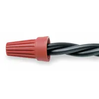 BUCHANAN Twist-On Wire Connectors: Red, Wire Sizes 12 AWG – 6 AWG, 600 V, 100, PK (MPN WT6-1)