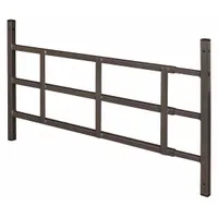 PRIME-LINE Window Security Guard: Fixed, 23 1/2 in to 38 in, 15 1/4 in Ht, 3 Bars, Black (MPN S 4754)