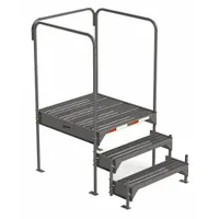 EGA Work Platform: 2.3 ft Platform Ht - Max, 34.6 in x 38.3 in, Steel, 500 lb Load Capacity (MPN CW2-27-3-3)