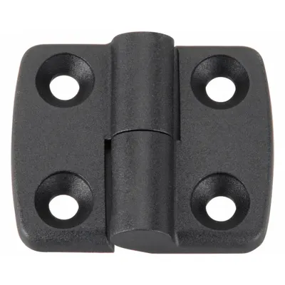 FATH INC. Lift Off Hinge: 48 mm x 59 mm, 30 Series, For 8 mm Slot Wd, Black, Polyamide - Captive Lift-Off Hinges