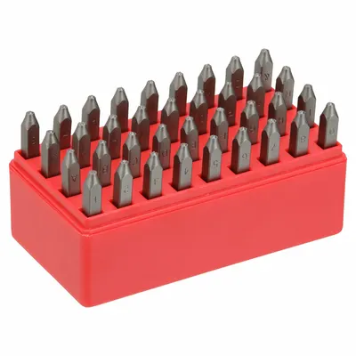 OEM APPROVED VENDOR Sharp-Face Hand Stamp Kit: 0-9 (6 doubles as 9) - Sharp-Face Hand Stamps