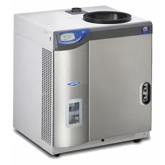 Console-style freeze dryer with 6 L dry ice holding capacity and purge valve. Includes 3-wire electrical cord with plug. Drying chamber not included. Used for lyophilization of heat-sensitive materials such as pharmaceuticals, biological samples, and food products.