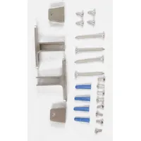 ASI GLOBAL Panel Bracket: Stainless Steel, Brushed, 2 1/2 in Overall Ht, 3 1/2 in Overall Wd (MPN 40-8275020)