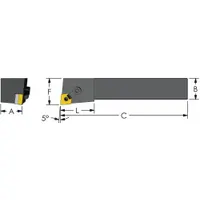 ULTRA-DEX USA Indexable Turning and Profiling Tool Holder: MCLNR 16-5D (MPN 974-000-077)