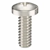 Machine Screw: #6-32 Thread Size, 3/8 in Lg, 18-8, Stainless Steel, Plain, Pan, Phillips, 50 PK (MPN ZSCRW-344)
