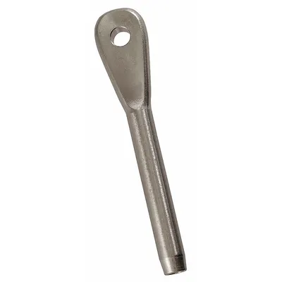 LOOS Eye End Fitting: 3/8 in Compatible Rope Dia, 5/8 in Swaged Outside Dia - Eye Fittings
