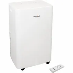 This portable air conditioner provides both cooling and heating via a heat pump, delivering 14,000 BtuH. It operates on 115V AC and includes an air filter. Designed for indoor use, it is suitable for light-duty climate control in spaces such as homes, offices, or temporary worksites.
