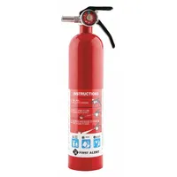 FIRST ALERT Fire Extinguisher: 2.5 lb Extinguisher Capacity, 1A:10B:C, Monoammonium Phosphate, Metal (MPN PRO2-5)