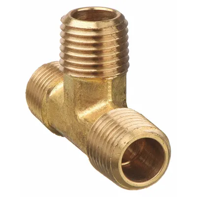 OEM APPROVED VENDOR Brass Pipe Tee, 1/4 in x 1/4 in x 1/4 in, Class 150 - Low-Pressure Threaded Pipe Fittings