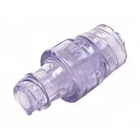 MEDSOURCE PRN Connector: 1 in Overall Lg, Polycarbonate, Clear/Purple (MPN MS-83379)