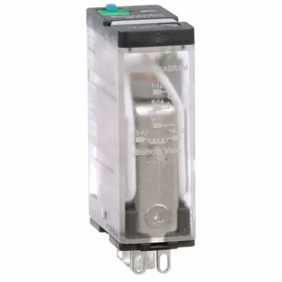 SCHNEIDER General Purpose Relay: Socket Mounted, 15 A Current Rating, 12V DC, SPDT - Socket-Mounted Relays