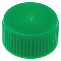 Cap: 22 mm Dia, Green, HDPE, Unlined, 17-11 mm Screw Closure Size, Narrow Mouth Size, Colored (MPN 229451)