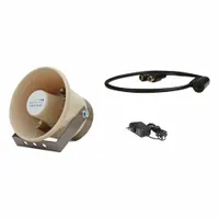 Public address speaker kit for voice paging and background music in commercial or industrial facilities. Suitable for use in schools, warehouses, retail spaces, and offices requiring clear audio coverage