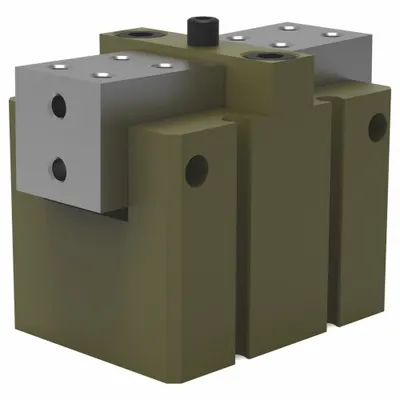 ROBOHAND Angular Gripper: 40 psi to 100 psi, 100 psi Max Op Pressure, 40 psi Min Op Pressure - Two-Finger Angular Grippers