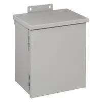 HOFFMAN Enclosure: Steel, 12 in x 10 in x 6 in, 3R, Solid Cover, Hinged, Included, Painted (MPN A12R106HCR)