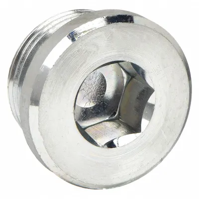 PARKER VSTI3/4EDCF Carbon Steel BSPP Threaded Plug, 3/4 in, 630 bar - Hydraulic Threaded Extreme-Pressure Pipe Fittings
