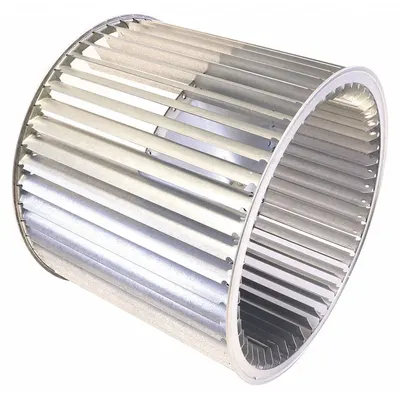 YORK Blower Wheel: 18 in Dia, 15 in W, Steel Wheel, 1 Inlets, 1 3/16 in Bore - Dual-Inlet Forward-Curved Blower Wheels