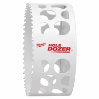 MILWAUKEE Hole Saw: 4 in Saw Dia., 3.5 Teeth per Inch, 1 5/8 in Max. Cutting Dp, 5/8"-18 Thread Size (MPN 49-56-9645)