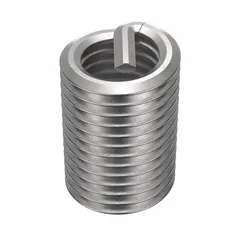 Screw-locking tanged helical insert for repairing or strengthening threaded holes in metal. Features 18-8 stainless steel construction with 1/4"-28 fine thread and tensile strength of 200,000 to 250,000 psi. Plain finish. Pack of 100.