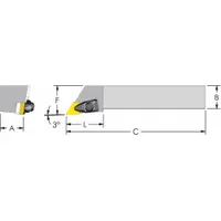 ULTRA-DEX USA Indexable Turning and Profiling Tool Holder: DDJNL 12-4B (MPN 974-000-007)