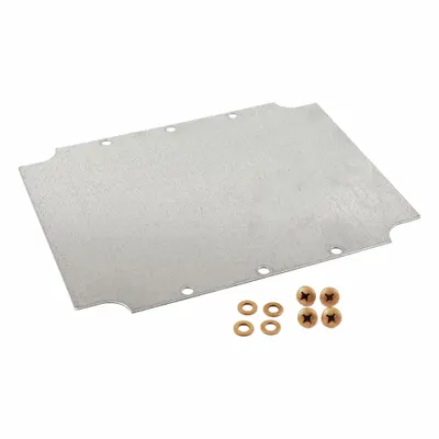 HAMMOND Inner Panel: Back Panel Panel, 9.21 in Overall Ht, 7.24 in Overall Wd, Steel - Interior Mounting Panels