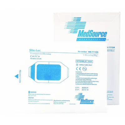 MEDSOURCE Dressing: 3 15/16 in Overall Lg, Calcium Alginate - IV Accessories