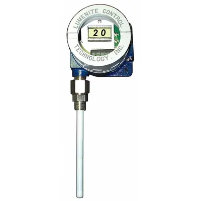 LUMENITE Industrial Continuous Level Transmitter: Industrial Level Transmitter, 3/4 in NPT - Capacitive Liquid Level Sensors