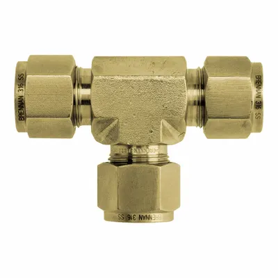 BRENNAN INDUSTRIES Clean & Bagged Double-Ferrule Brass - Clean & Bagged Double-Ferrule Brass Compression Fittings