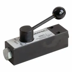 The ENERPAC MHV1 is a modular holding valve for hydraulic systems, designed to maintain system pressure in applications such as clamping, pressing, and lifting circuits. It has an overall height of 3.31 inches and an overall length of 5.06 inches.