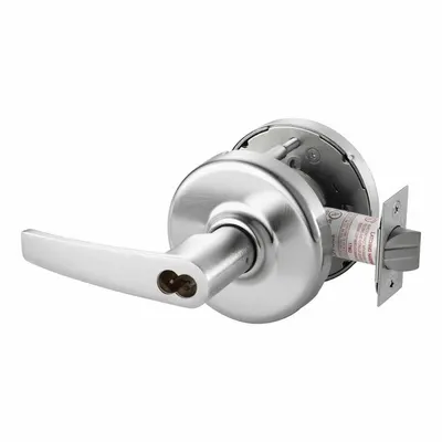 CORBIN Door Lockset: Classroom Lever Locksets, Chrome, ADA Compliant