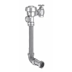 This SLOAN Royal manual flush valve is a concealed, back-spud model designed for commercial toilet installations. It delivers 1.6 gallons per flush (gpf) and features a 24-inch rough-in. The back spud location allows for hidden connections, making it suitable for high-traffic restrooms in public and institutional facilities.