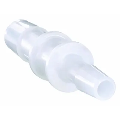ELDON JAMES Barbed Fitting Coupling: 5/8 in ID x 3/8 in ID Fitting Size, Barbed, PVDF - Standard PVDF Barbed Tube Fittings