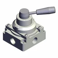 Hand Valve: VH Series, Lever Actuator, 1/2 in NPT, Side-Ported Body, 1 MPa Op Pressure - Max (MPN VH402-N04)