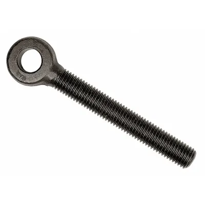KEN FORGING Fixed Rod End: Steel, Black Oxide, Right Hand, 7/8"-9 Thread Size - Steel Male Threaded Fixed Rod Ends