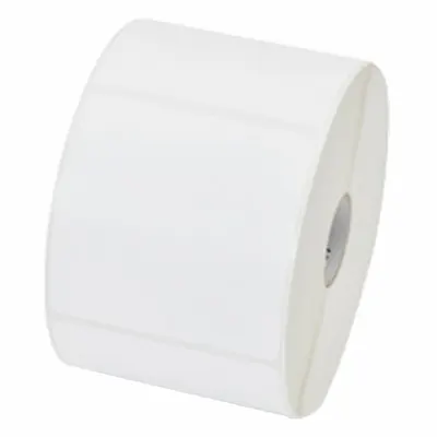 ZEBRA Barcode Printer Labels: 3 in Label Wd, 3 in Label Ht, White, 1 in Core Dia. - Desktop Direct Thermal Labels