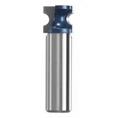 Carbide-tipped half-round profile router bit with a 19/32 in cutter diameter. Designed for creating decorative half-round profiles in woodworking, cabinetry, and trim work. Suitable for routing hardwood, softwood, and plywood.