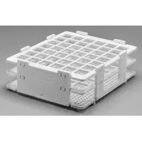 Tube Rack: 4 1/8 in Overall Wd, 1 3/4 in Overall Ht, 5 1/8 in Overall Lg, Polypropylene, White (MPN F18514-0013)