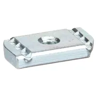 Standard Nut: 3/8"-16 Thread Size, 3/8 in Bolt Size, Steel, Galvanized (MPN V220-3/8)