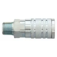 SPEEDAIRE Quick Connect Hose Coupling: 3/8 in Body Size, 3/8 in Hose Fitting Size, Sleeve, MNPT