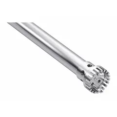 Dispersing tool for mixing, emulsifying, and dispersing solids into liquids. Compatible with IKA model 0004234501. Maximum speed 9,500 RPM.
