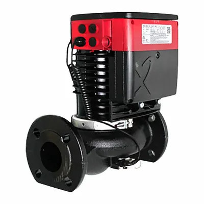 Grundfos Circulating Pump: 208-230V AC, Cast Iron, Variable, 125 gpm, 49 ft Max. Head - Intelligent Inline Circulator Pumps