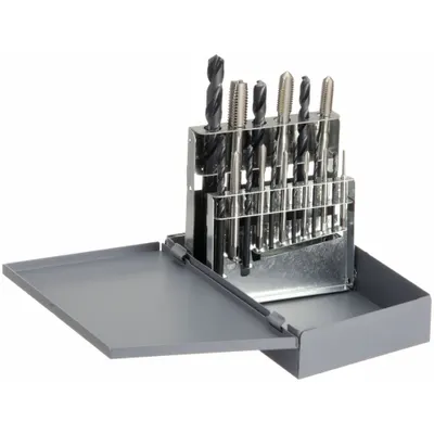 CHICAGO-LATROBE Drill Bit and Tap Set: 18 Pc (MPN 330088) - Drill Bit & Hand Tap Sets