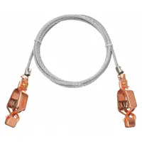 APPROVED VENDOR Bonding and Grounding Wire: (2) Alligator Clips, 5 ft, Uninsulated, Bare