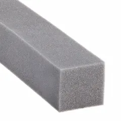 Polyurethane foam strip in gray, 42 inches long and 2 1/4 inches wide. Used to seal gaps around air conditioners, reducing drafts and air leakage.