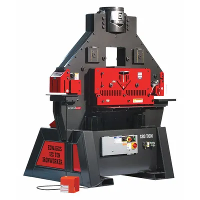 EDWARDS Ironworker: 460V AC /Three-Phase, 5 Stations, 120 Tonf Hydraulic Force - Ironworkers with External Hydraulic Power Output