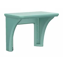 Wall-mount desk from the Endurance series, constructed of polyethylene. Measures 36 in wide by 24 in deep by 29 in high. Complies with ISO standards. Suitable for use in industrial workstations, laboratories, and clean rooms where space-saving and chemical resistance are required.