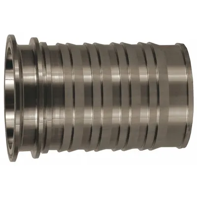 DIXON VALVE & COUPLING Barbed Hose Fitting: For 3 in Hose I.D., Hose Barb x Tri-Clamp - 316 Stainless Steel Multipurpose (Air, Water, Chemical) Rigid Barbed Hose Fittings