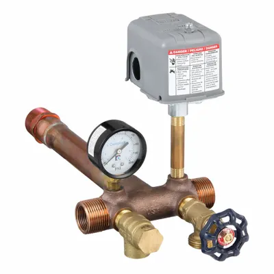 CAMPBELL Well Water Tank Fitting: Brass, Installation Kit, 10 in Overall Lg, 1 in MNPT - Installation Kits for Well Water Tanks
